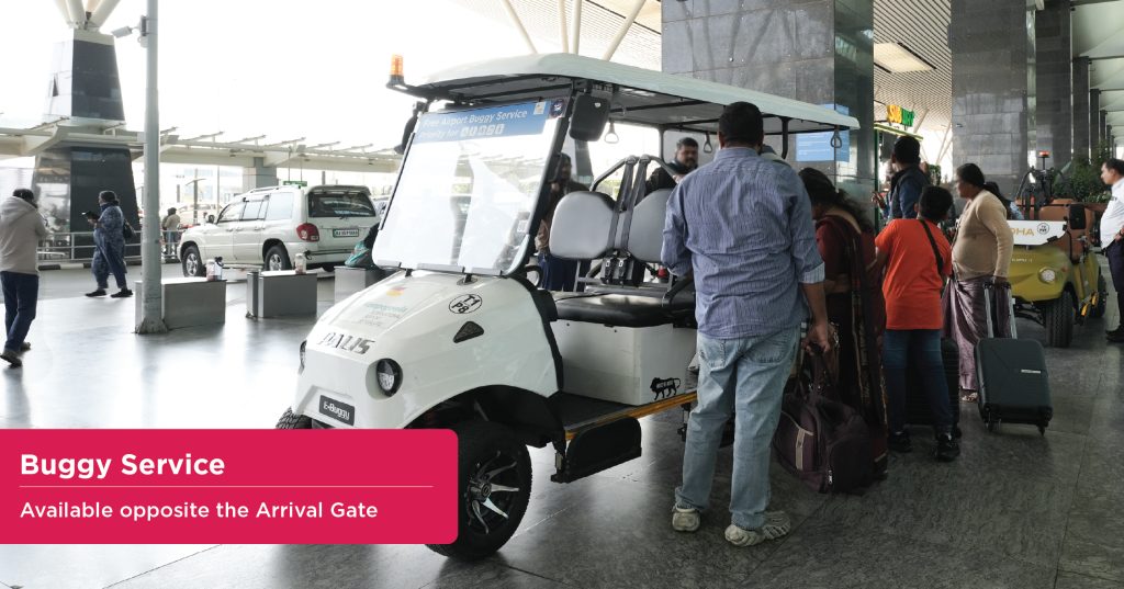 Buggy Service at Bengaluru Airport Arrival Gate