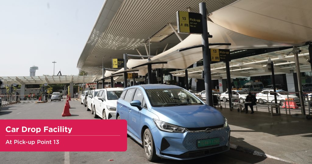 Car Drop Facility at Pick Up Point 13 of Bengaluru Airport