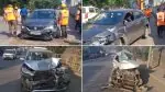 Accident on Ghodbunder Road: Massive 11-Vehicle Pile-up at Gaimukh Ghat; 4 Critically Injured