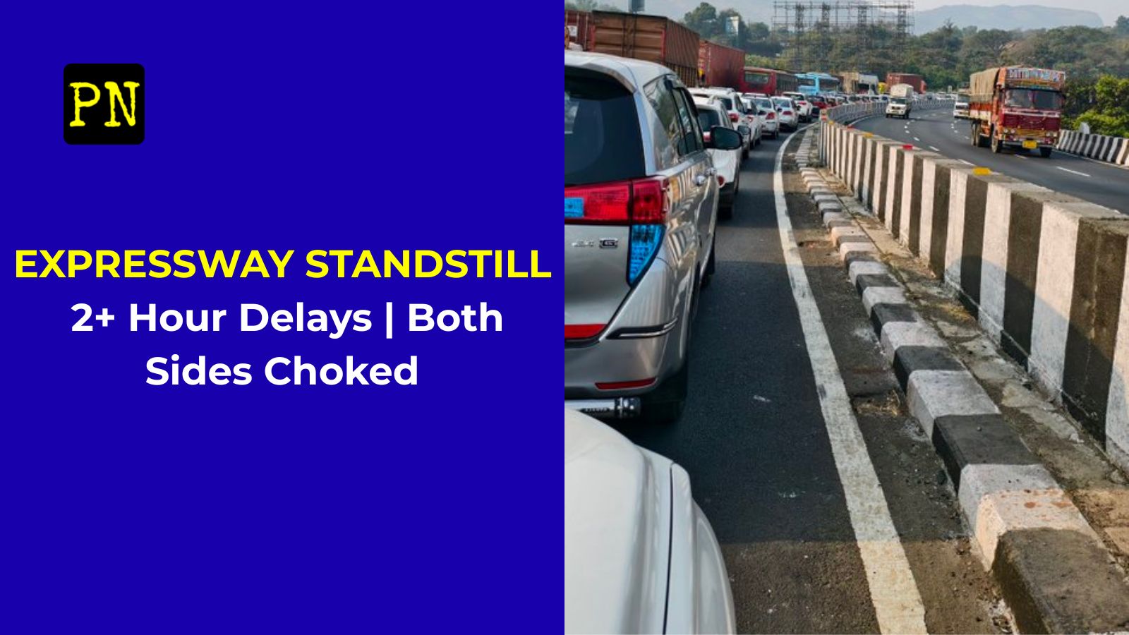 Massive traffic jams hit Mumbai-Pune Expressway
