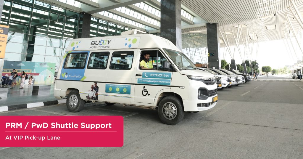 PRM and PwD Shuttle Support at Bengaluru Airport