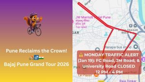 Pune: FC and JM Road Closures, School Holiday and Route Details As Bajaj Pune Grand Tour 2026 Kicks Off Tomorrow