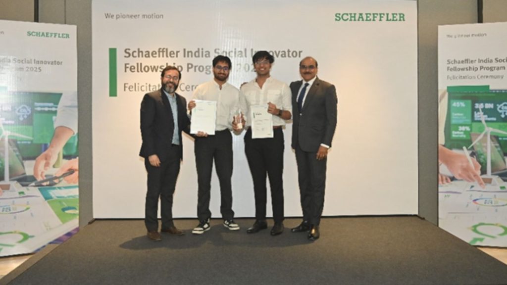 Schaeffler India Honours two Pune Innovators with ‘Social Innovator Fellowship’