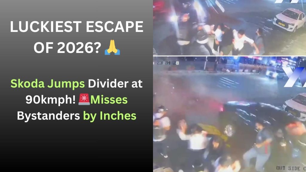 Seconds from Disaster: Drunk Driver in Skoda Rams Into Bengaluru Restaurant; Pedestrians Narrowly Escape