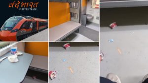 Vande Bharat Sleeper littering video