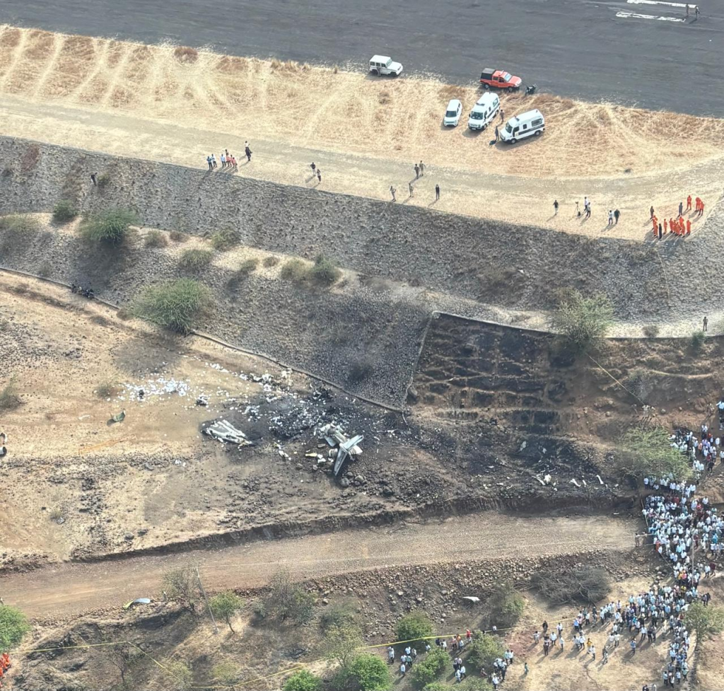 Baramati Plane Crash Site