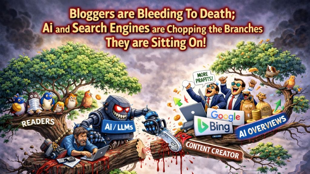 Bloggers are Bleeding To Death