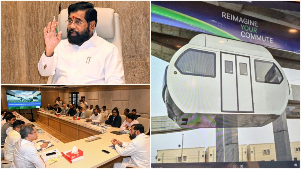 Deputy CM Eknath Shinde Directs Municipal Bodies to Fast-Track Pod Taxi Projects