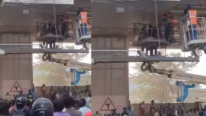 Hinjawadi Metro Worker Trapped in Crane