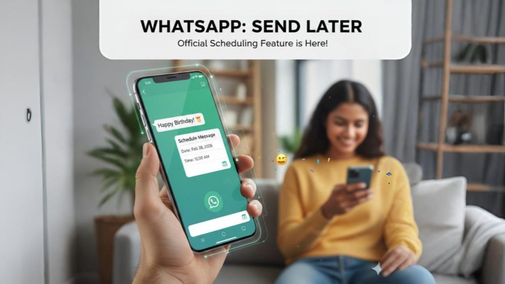 WhatsApp message scheduling feature