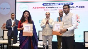 verified Aadhaar centres on Google Maps