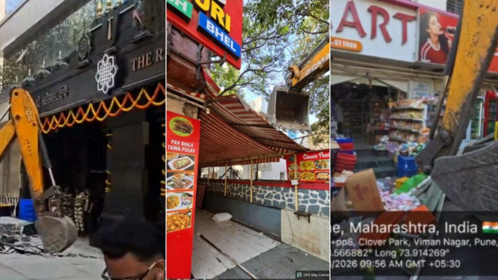 PMC DemolishesIllegal Constructions in Viman Nagar