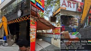 PMC DemolishesIllegal Constructions in Viman Nagar