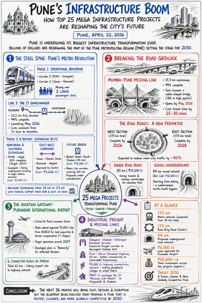 Pune’s Infrastructure Boom: How Top 25 Mega Infrastructure Projects Are ...