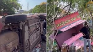 Speeding Techie Ploughs Car Into Bavdhan Nira Stall
