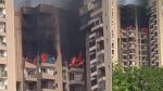 Video: AC Blast Causes Massive Fire in Noida High-Rise; Miraculous Escape For Sleeping Family