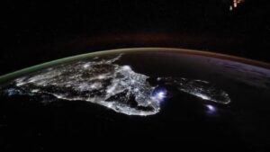 ISS Video Capturing Lightening Over the Gulf of Munnar