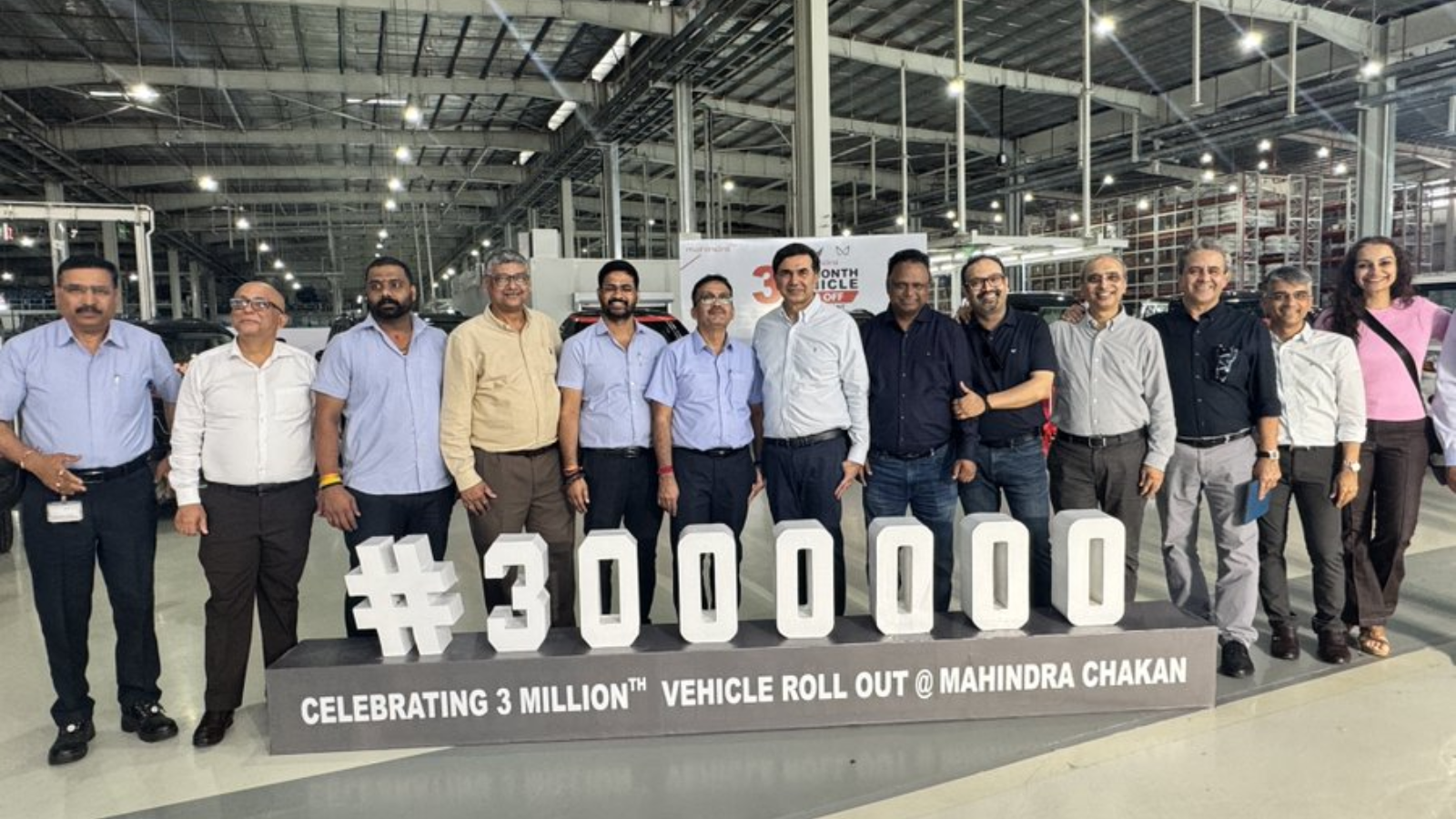 Mahindra's Chakan plant in Pune rolls out its 3-millionth vehicle