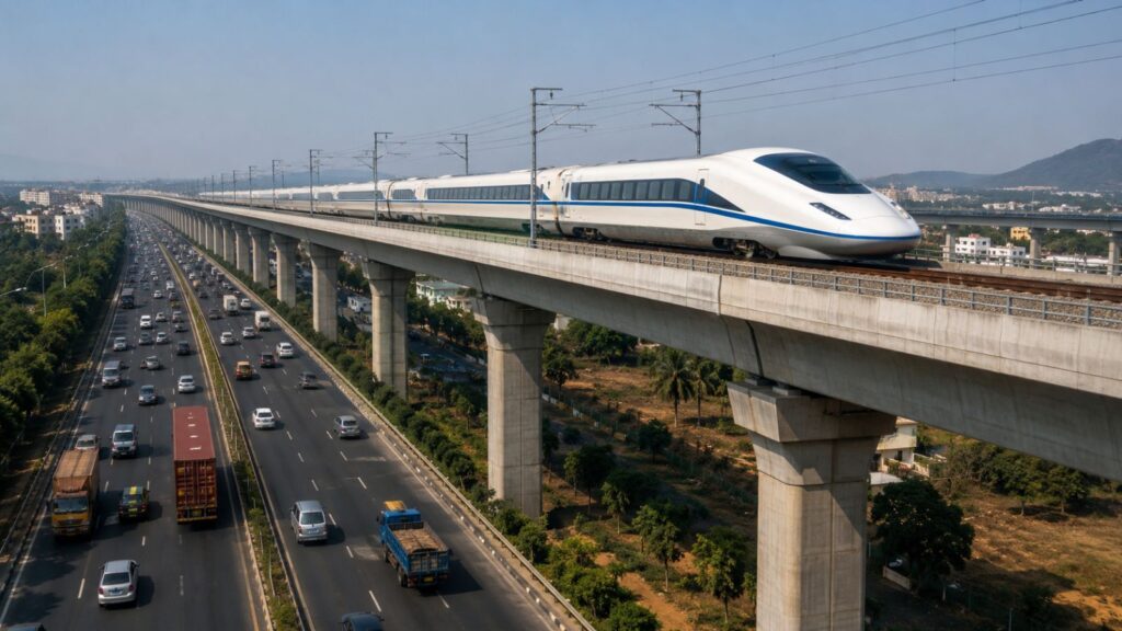 Mumbai-Pune-Hyderabad Bullet Train