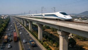 Mumbai-Pune-Hyderabad Bullet Train