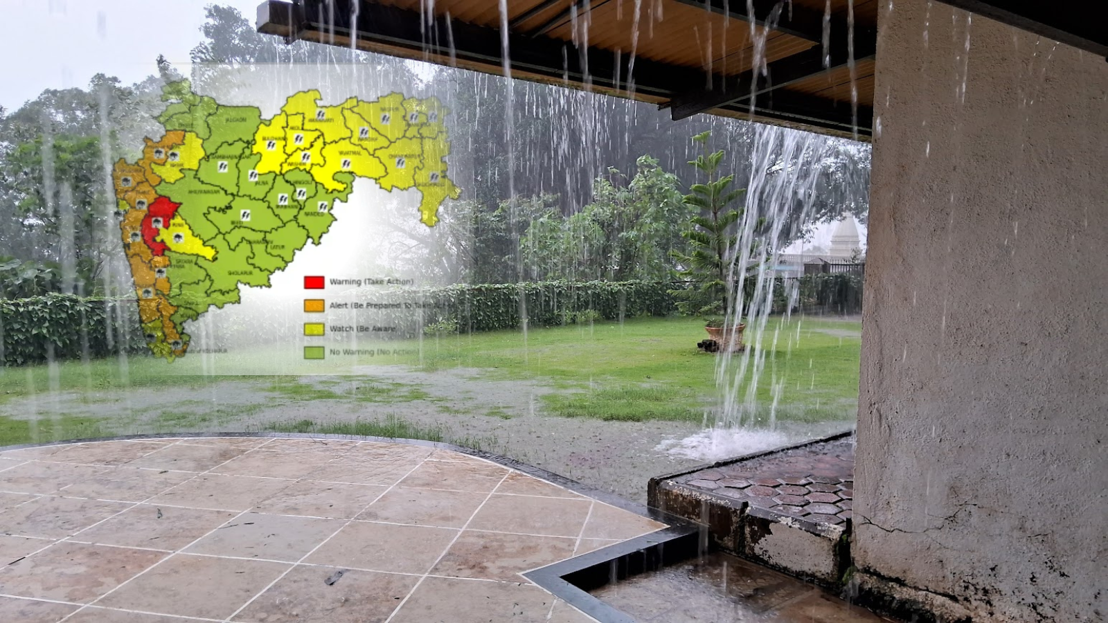 Red Alert for Very Heavy Rain in Pune Ghats