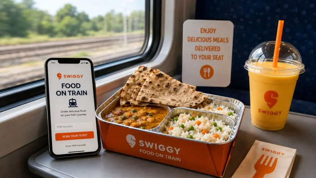 Swiggy Food on Train