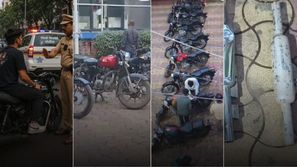 PCMC Police Penalise Vehicles for Loud Silencers