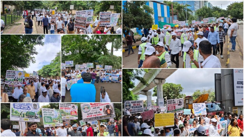Peaceful Protest in Pune's Hinjawadi